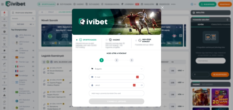Ivibet regisztráció